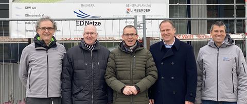 Landräte besuchen ED Netze-Neubau 